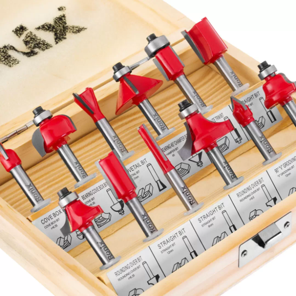 Handheld Router Bit Router Bit Set – 12pcs – GK Tool Haus