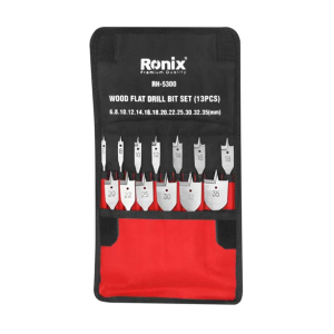Ronix 13pcs Wood Flat Drill Bit Set